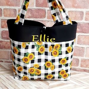 Tote bag with matching wire case